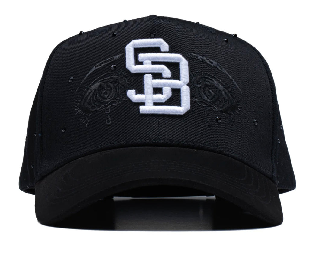 Gorra SadBoyz Clothing-SB CRY CRYSTALS BLACK