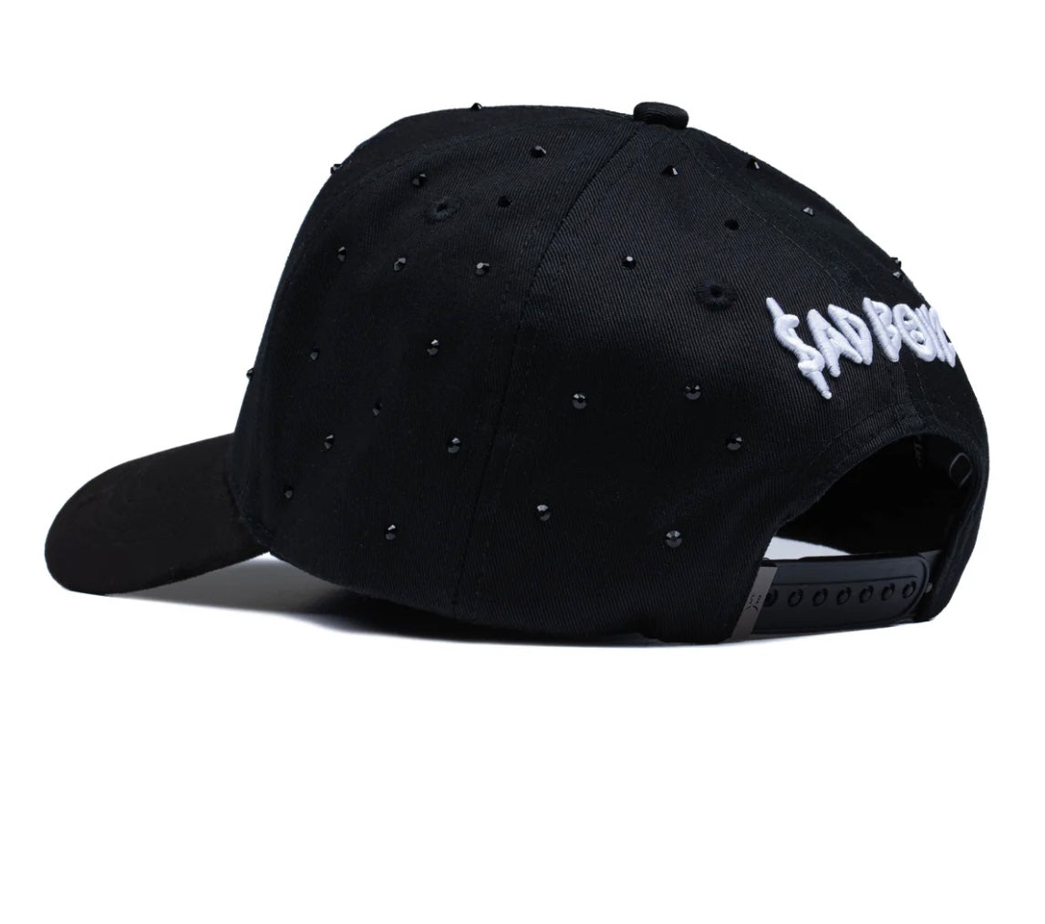 Gorra SadBoyz Clothing-SB CRY CRYSTALS BLACK